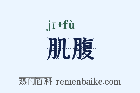 肌腹是什么意思的图片
